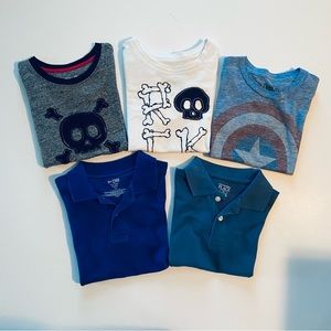 Toddler Shirt Top Bundle 4T, 5T & XS